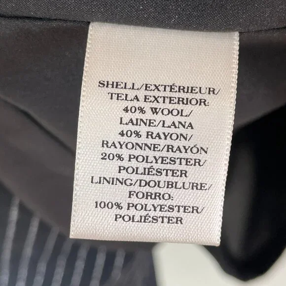 Ann Taylor Womens 6 Petite Short Sleeve Peplum Hem Sheath Dress Wool Blend - Picture 5 of 11